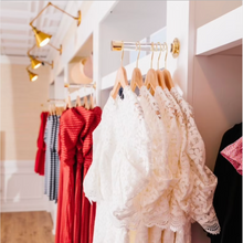 Load image into Gallery viewer, Hooks & Rods / Brass + Acrylic Valet Rod