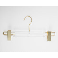 Load image into Gallery viewer, Hangers / Gold &amp; Acrylic Adjustable Length Pant Hanger
